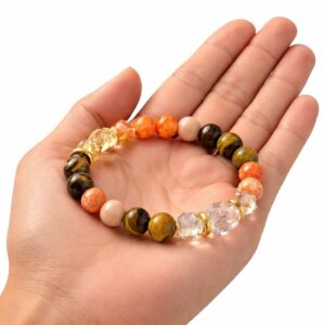 Combo Crystal ( Citrine, Sunstone, Tiger Eye, Clear quartz )